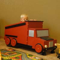 Dump truck sales toy box